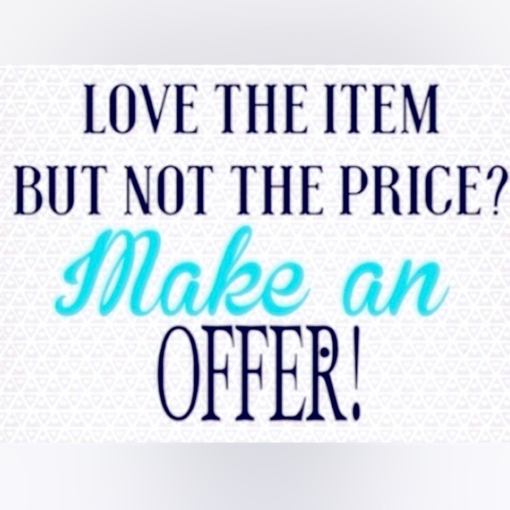 Like the item but not the price? Make an offer!